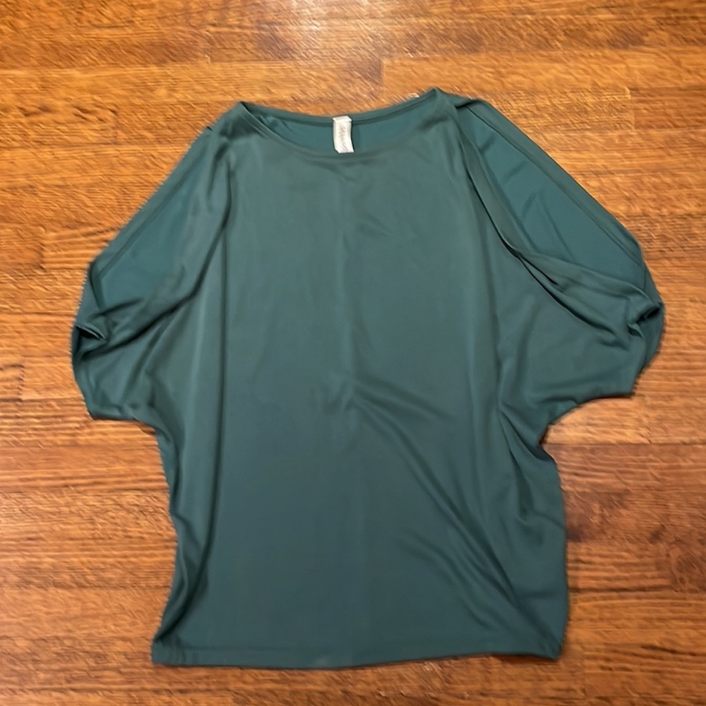 Seven Sisters - teal shoulder less top - size S / small
